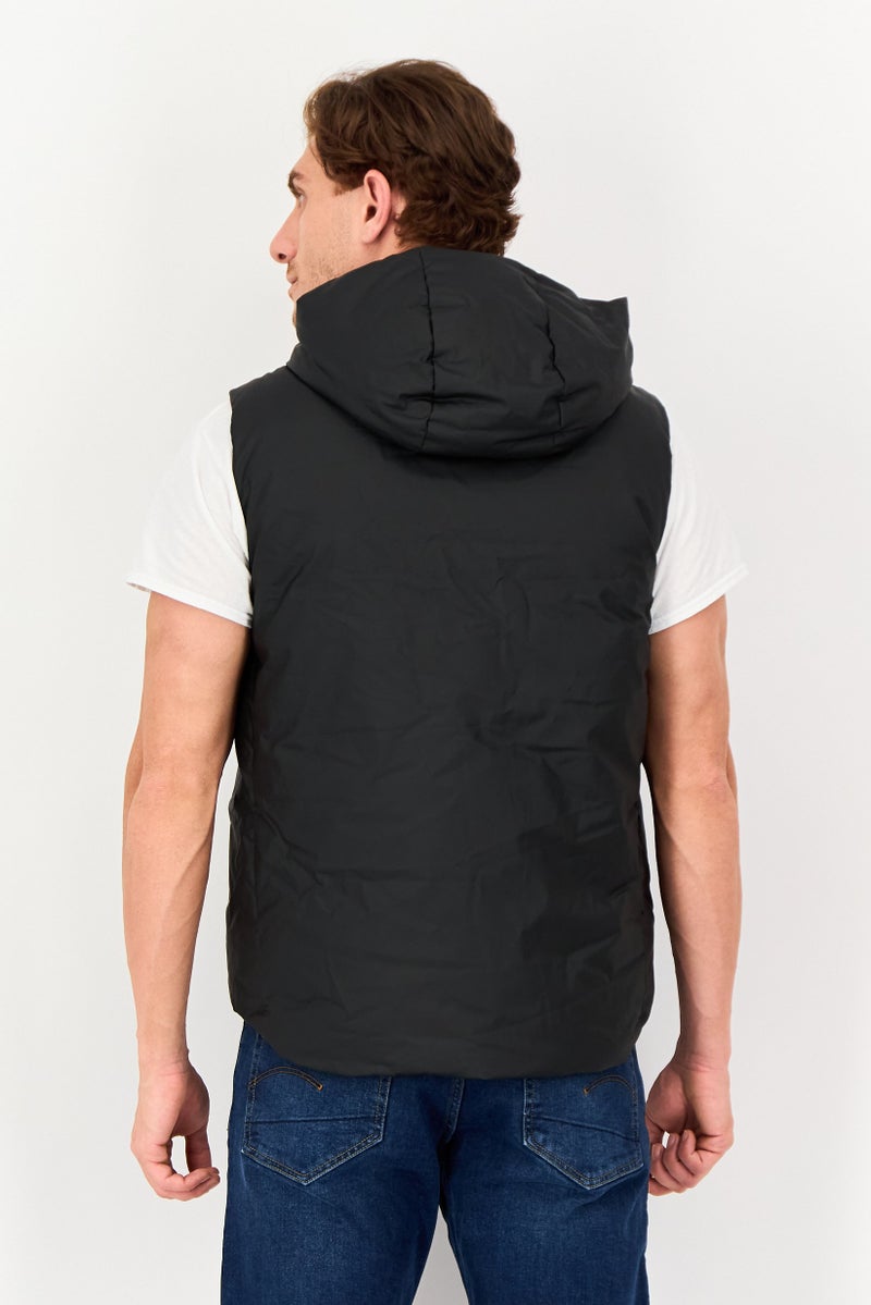 Celio سترة صدرية مبطنة للرجال، سوداء - Image 2