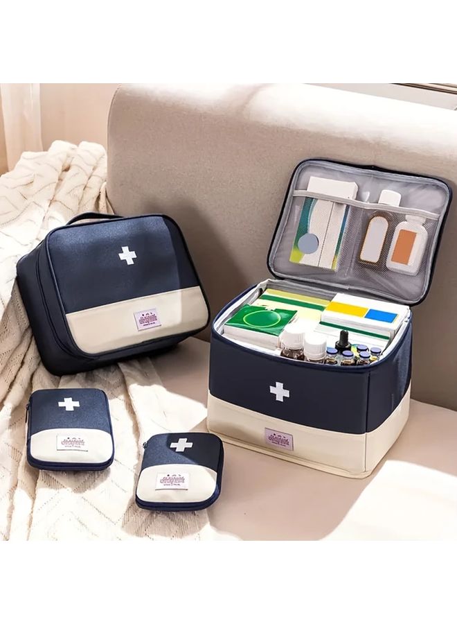 Pink MOLLE First Aid Kit Lightweight Polyester Medical Pouch for Camping Hiking Travel - Image 3