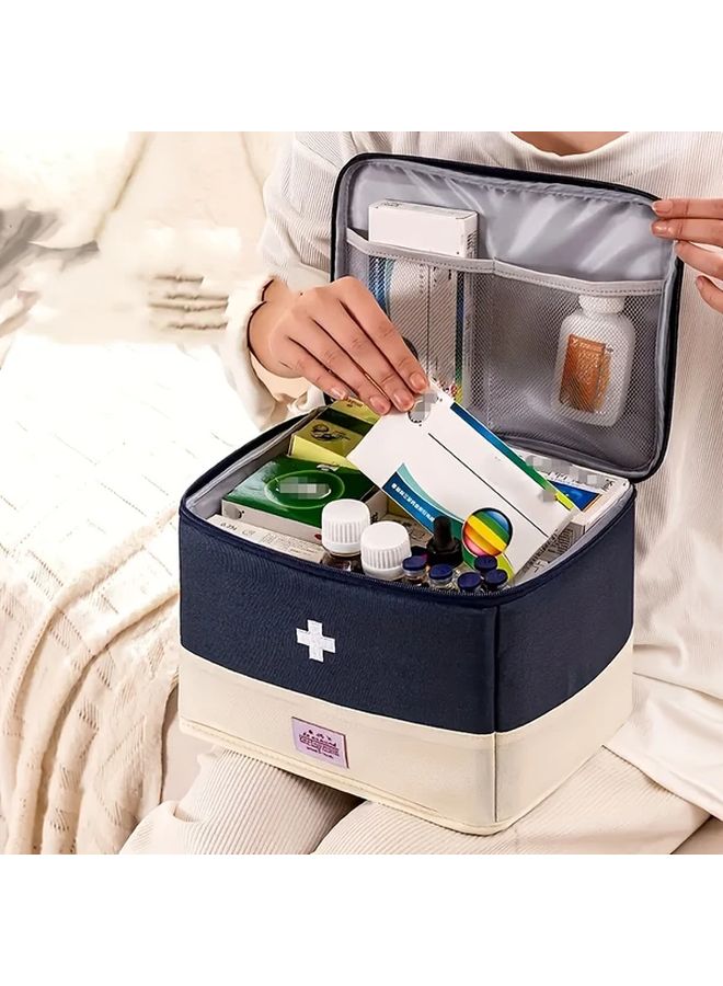 Pink MOLLE First Aid Kit Lightweight Polyester Medical Pouch for Camping Hiking Travel - Image 2