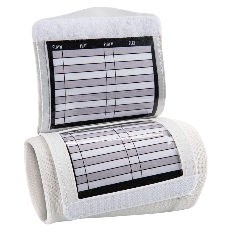 Champro Triple Card Wristband Playbook White White Adult - Image 2
