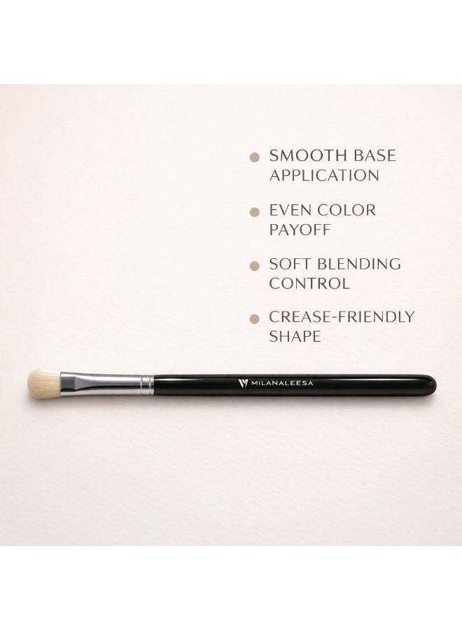 Base Eyeshadow Brush for Lid Application – Flat Shader Makeup Brush for Even Color, Smooth Base & Buildable Coverage – Professional Eye Makeup Brush for Cream & Powder - Image 3