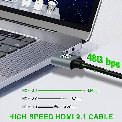 Thsucords Ultra Thin 8K 4K HDMI Cables 10FT 2 Pack, Slim & Flexible Soft High Speed HDMI 2.1 Cord Support 4K@120Hz 8K@60Hz 48Gbps for Roku TV/HDTV/PS5/Blu-ray - Image 4