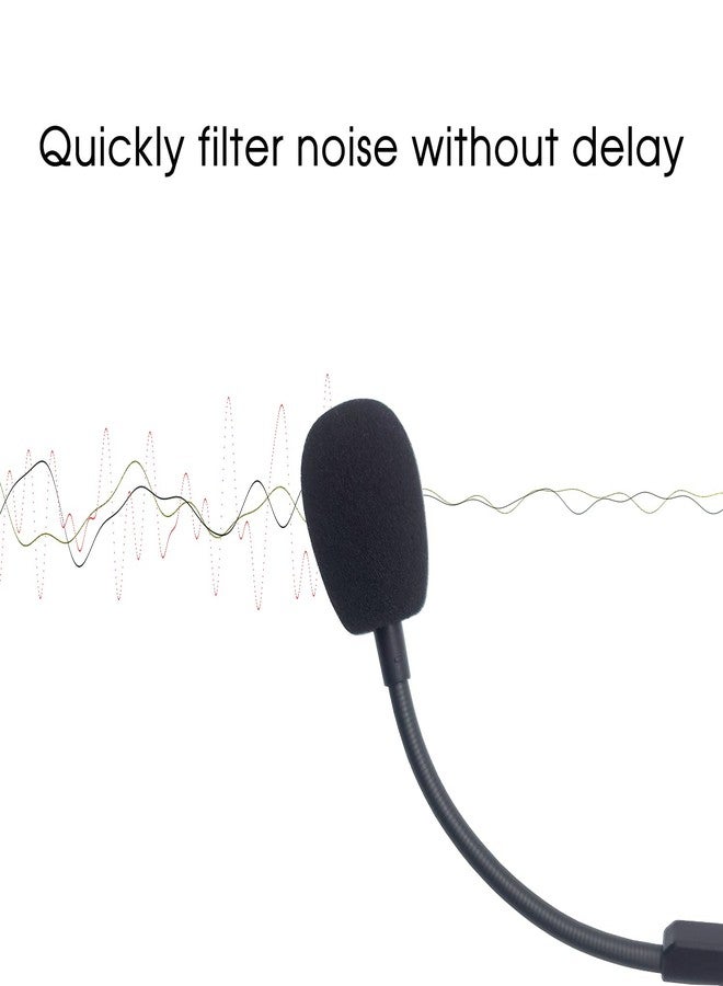 REEYEAR Mic Replacement Fits for Razer BlackShark V2,V2 Pro Gen 1,V2 SE Wireless Gaming Headsets, Noise Cancelling 3.5mm Jack Boom BlackShark PC Game Sound Microphone Set with 2 Pcs Foam Covers - Image 5