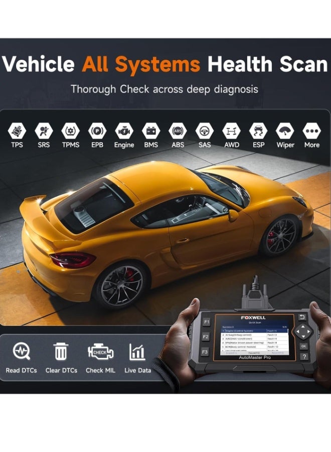 فوكسويل جهاز فحص السيارات NT624 Elite OBD2 EOBD لتشخيص الأنظمة الكاملة ABS SRS SAS ناقل الحركة قارئ الأكواد EPB إعادة ضبط الزيت أداة تشخيص السيارات OBDII OBD 2 - Image 3