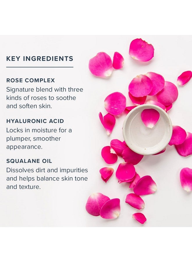 HERITAGE STORE Rosewater Facial Cleanser, pH Balanced Milk Wash Purifies and Nourishes w/ Squalane and Rose Complex, Dry to Combination Skin, Hypoallergenic, Vegan, Cruelty Free, 60-Day Guarantee, 4oz - Image 3