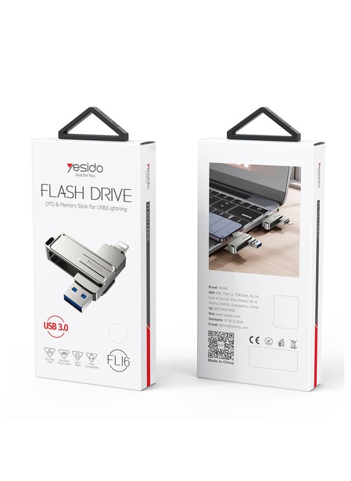 Yesido - Flash Or Data Memory 2-In-1 From Yesido 256GB - Image 1