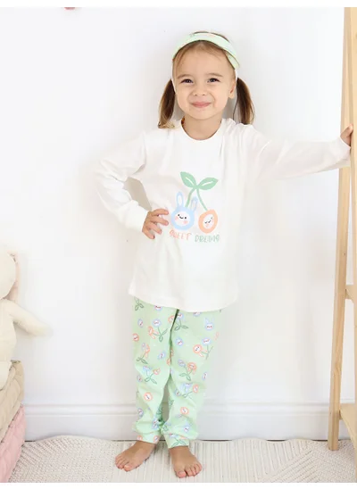Luggi Baby 1-5 Years Old Girl Eye Patch Pajama Set