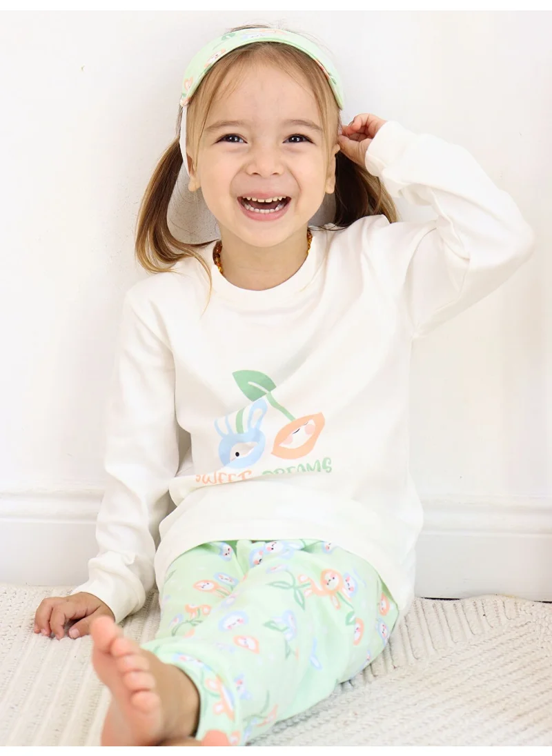 Luggi Baby 1-5 Years Old Girl Eye Patch Pajama Set
