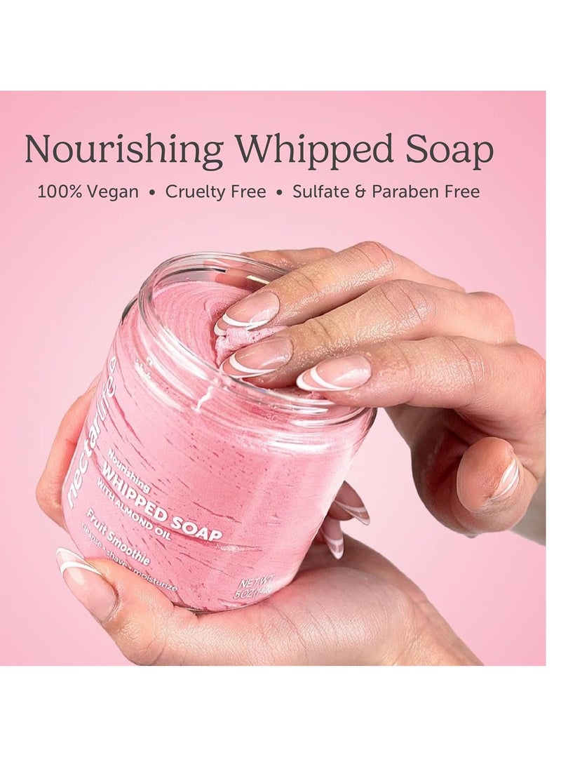 Nectar Bath Treats Nectar Life Whipped Soap and Shave Butter with Almond Oil, 5 Oz Each, 3 Scents - Lavender Blossom, Fruit Smoothie, Ocean Breeze  - Image 2