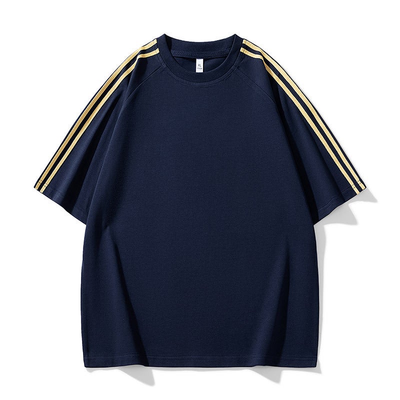 2025 Short-Sleeved T-Shirt Men'S Hong Kong-Style Trendy Loose Clothing Student Top Round Neck Seven-Sleeved T-Shirt For Men - Image 3
