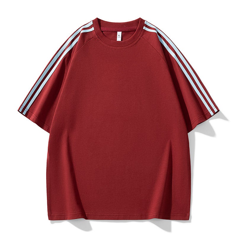 2025 Short-Sleeved T-Shirt Men'S Hong Kong-Style Trendy Loose Clothing Student Top Round Neck Seven-Sleeved T-Shirt For Men - Image 5