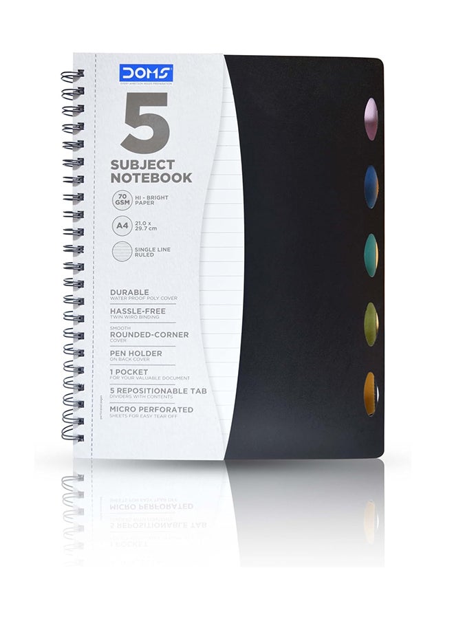 دفتر ملاحظات DOMS 1783 B5 5 مواضيع 150 ورقة