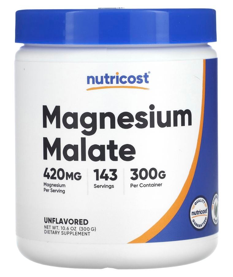 Nutricost Magnesium Malate Unflavored 10.6 oz (300 g)