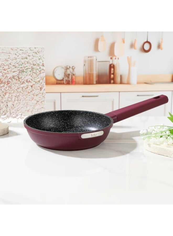 Julia Elite Berry Frypan 20cm - Berry - Black Granite Non-Stick - Induction Ready - Image 2