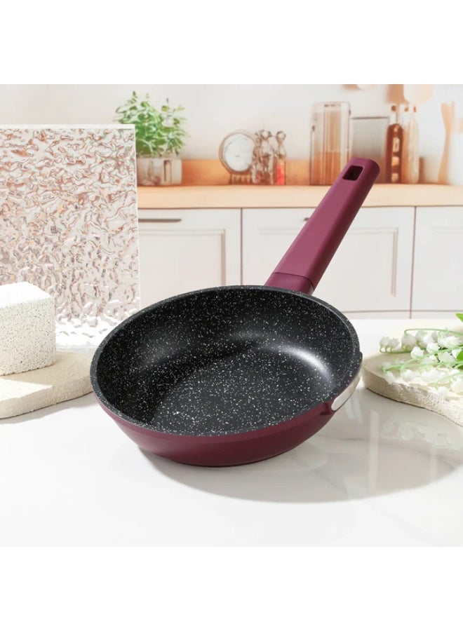 Julia Elite Berry Frypan 20cm - Berry - Black Granite Non-Stick - Induction Ready - Image 3