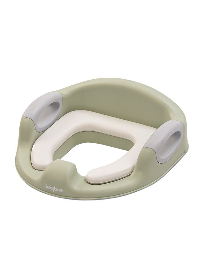 BAYBEE - Milano Western Baby Potty Training Seat With Handle, Cushion Seat 1 To 5 Years Green - Image 1