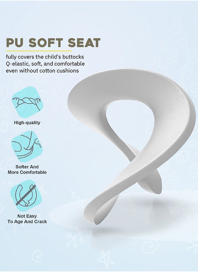 BAYBEE - Milano Western Baby Potty Training Seat With Handle, Cushion Seat 1 To 5 Years Green - Image 1