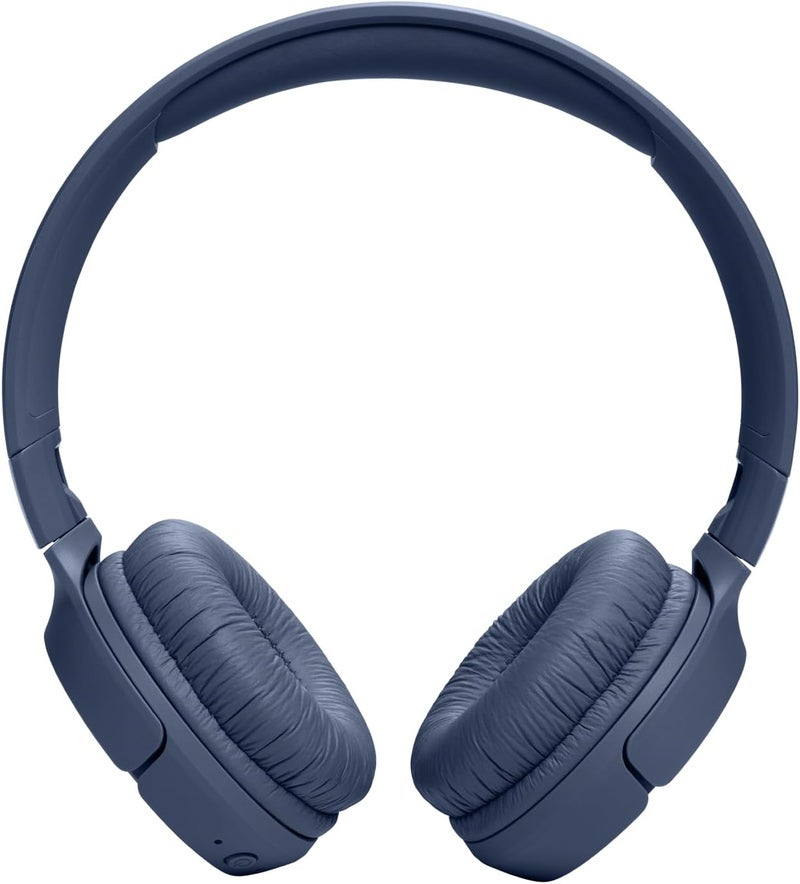 JBL Tune 520BT Wireless On-Ear Headphones, Pure Bass Sound, 57H Battery with Speed Charge, Hands-Free Call + Voice Aware, Multi-Point Connection, Lightweight and Foldable - Blue, JBLT520BTBLUEU - Image 2