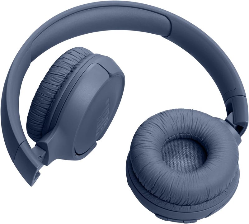 JBL Tune 520BT Wireless On-Ear Headphones, Pure Bass Sound, 57H Battery with Speed Charge, Hands-Free Call + Voice Aware, Multi-Point Connection, Lightweight and Foldable - Blue, JBLT520BTBLUEU - Image 4