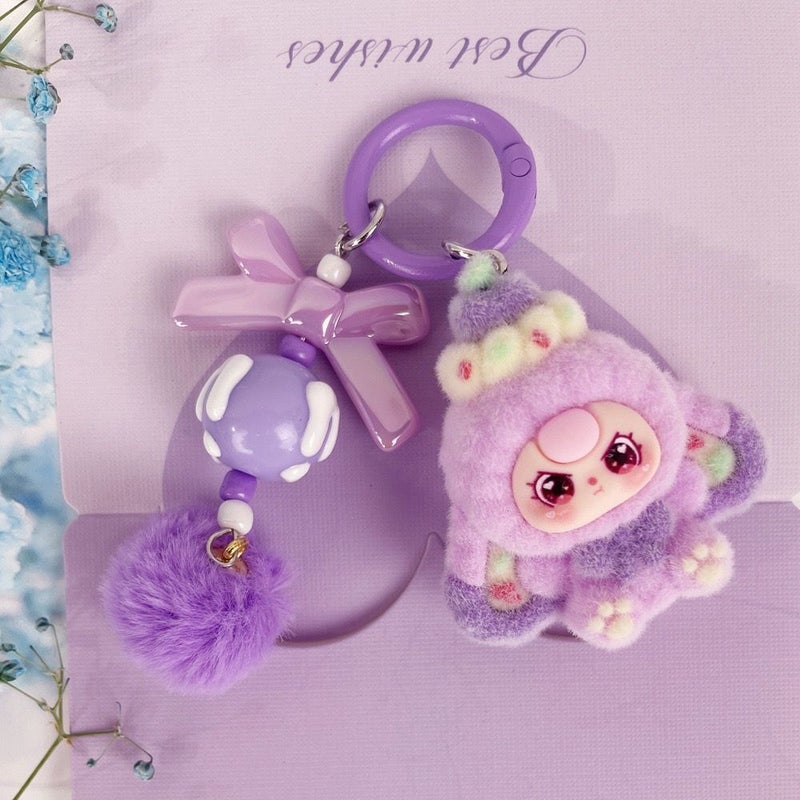 New Style Cute Cartoon Doll Keychain for Three-Year-Olds, Backpack Pendant, Girl's Accessory, Student Keychain, Best Friend Gift B - Image 1