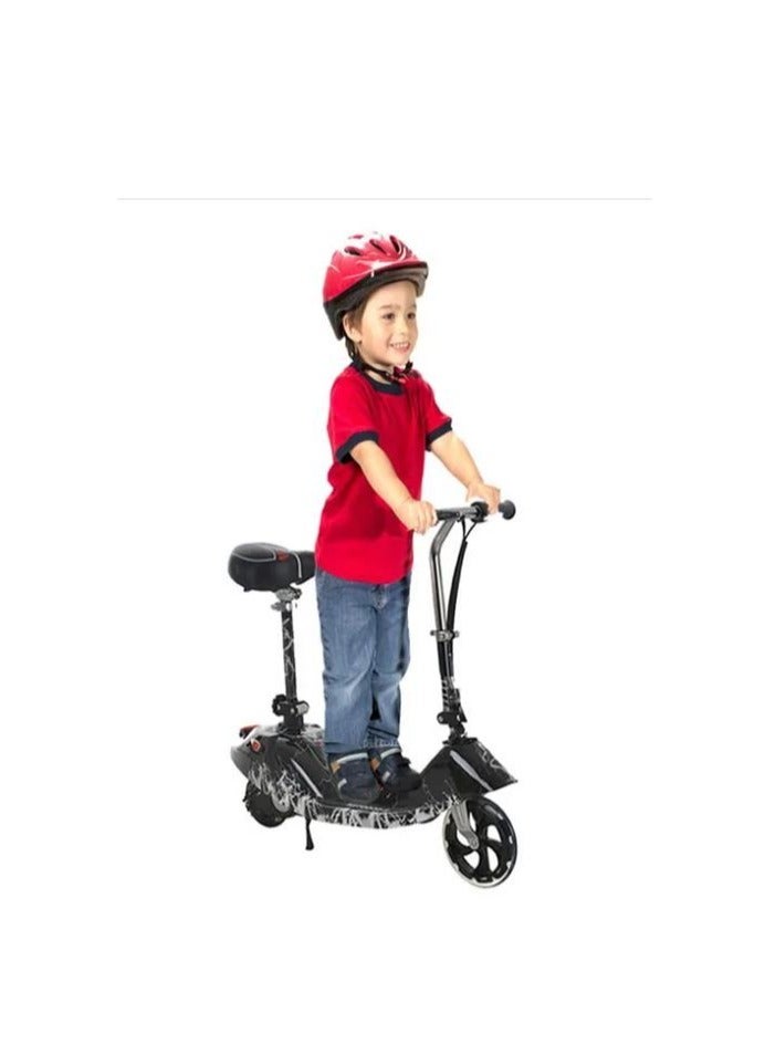 Electric Scooter with Seat - Black  - Image 2