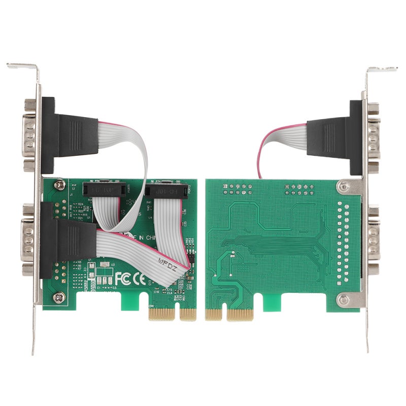 PCI-E to RS232 Adapter Card: 2 DB9 Serial Ports, 256-Byte FIFO Buffer, 115200bps Max Speed - PCI Express Serial Card Compliant With PCI Express Base Edition 1.0a / VI Specifications for Industrial Aut - Image 4