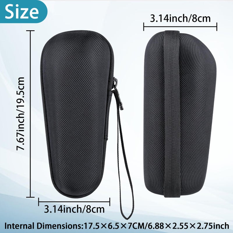 Khanka Hard Travel Case Replacement for 3/5/7/9 5018s 3010 340S-4 3050 390CC-4 380S-4 3040 Electric Foil Shaver Men's Razor, Case Only (Black) - Image 2