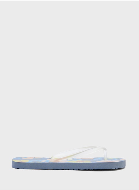 Floral Print Flipflop