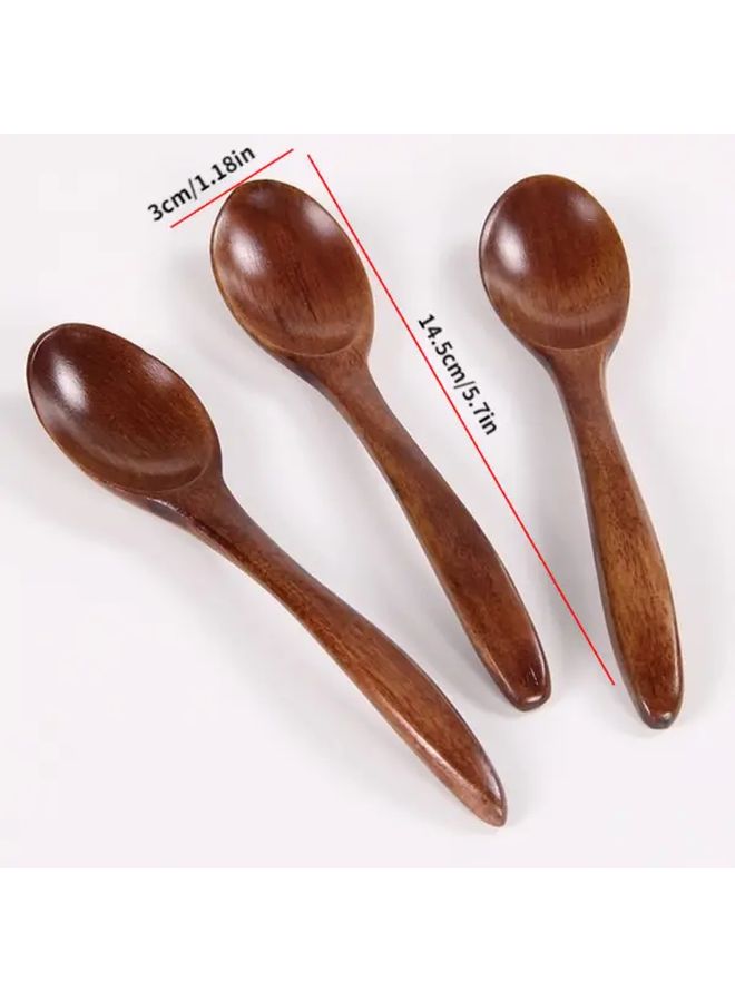 2pcs Handcrafted Bamboo Wooden Spoons Set Durable Cooking and Serving Utensils - Image 4
