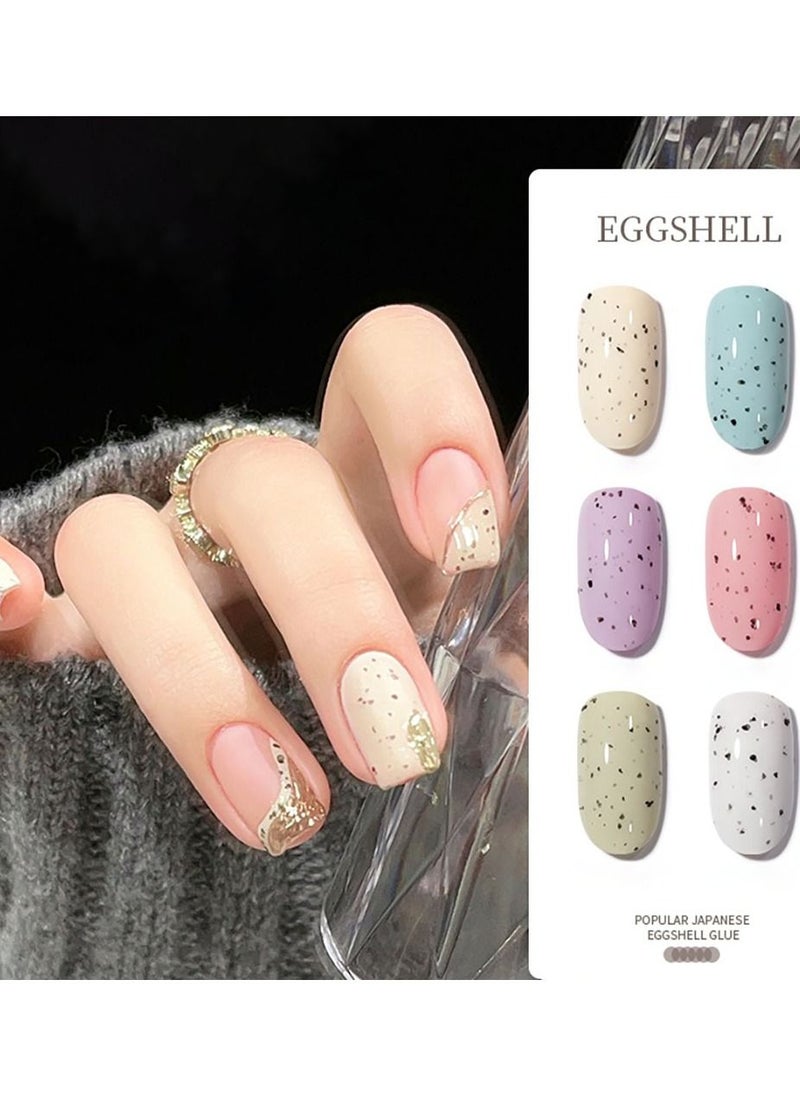Miss Gooey Eggshell Nail Polish Glue, All-Match Spot Texture Phototherapy Glue  - Image 4