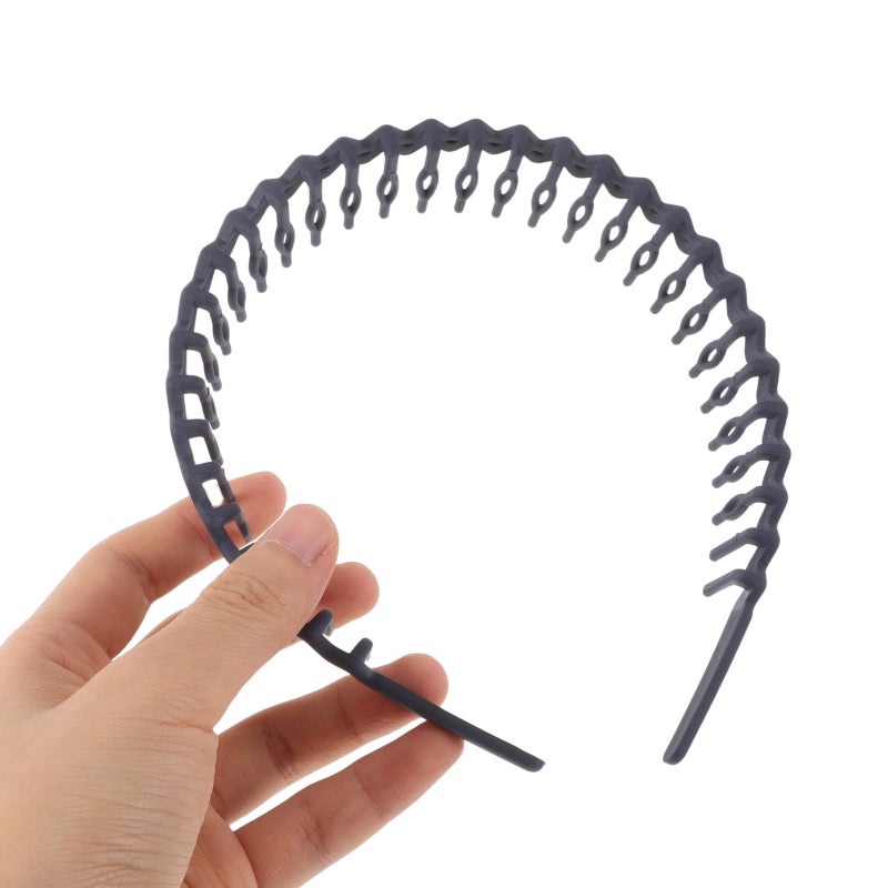 7pcs Non Headband: Headband With Teeth Face Washing Wavy Hair Hoop Teens Skincare Hair Accessories For Women Men Daily Use - Image 2