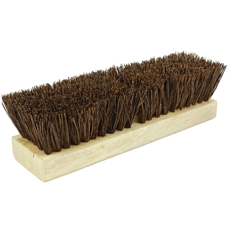 Weiler 44026 Heavy Duty Deck Scrub Brush With Natural Palmyra Bristles For Wooden Decks Conrete Patios And Other Rough Surfaces - Image 2