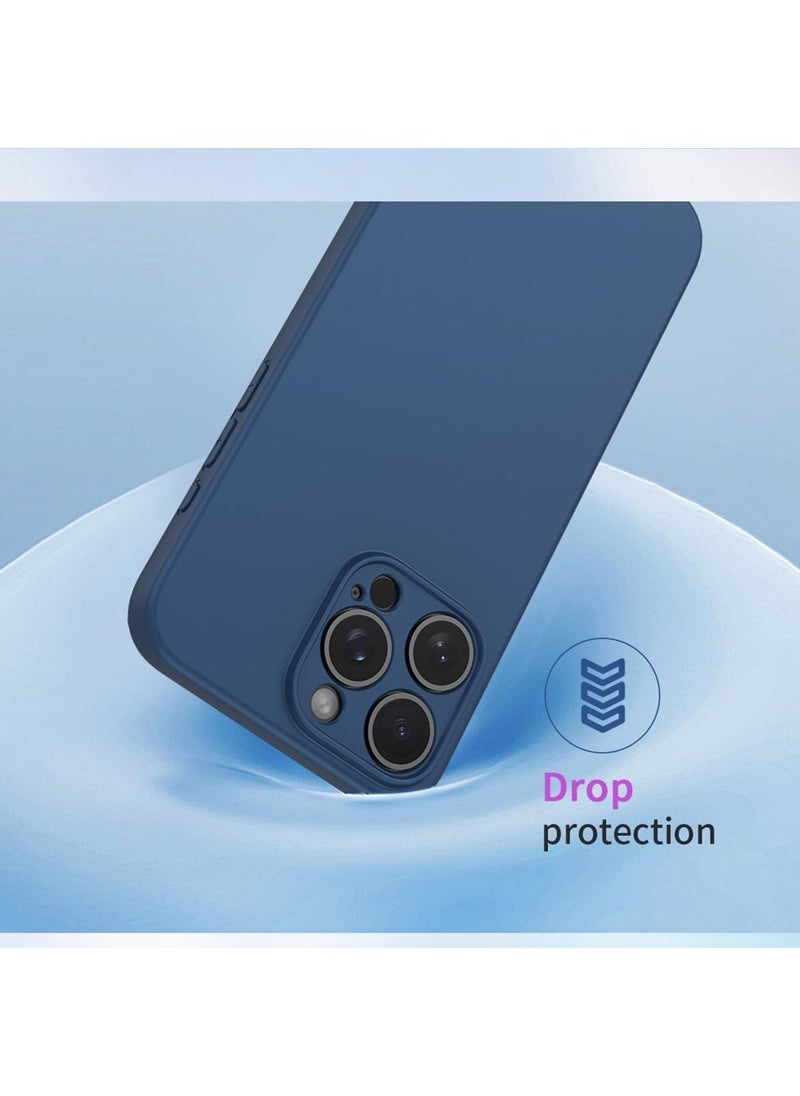 جراب سيليكون لهاتف شاومي Redmi 14C/بوكو C75/ريد مي A4 - رفيع، مقاوم للصدمات، من مادة TPU - أسود/أزرق - Image 2