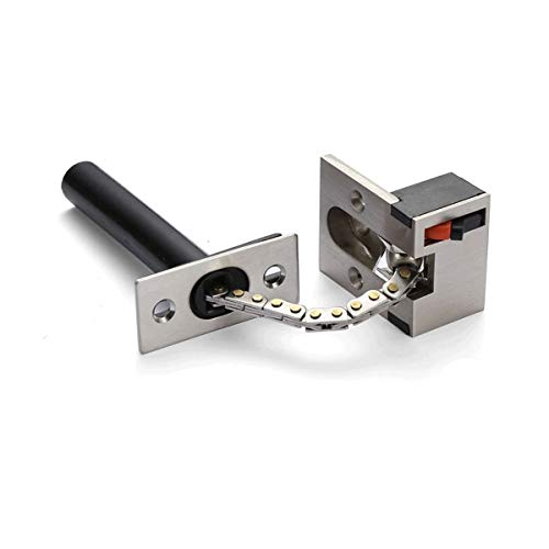 TOGU Thicken Security Concealed Door Chain Guard Heavy Duty Latch Lock for Home,Apartment,Hotel,Prevent Unauthorized Entry,Satin Nickel - Image 1