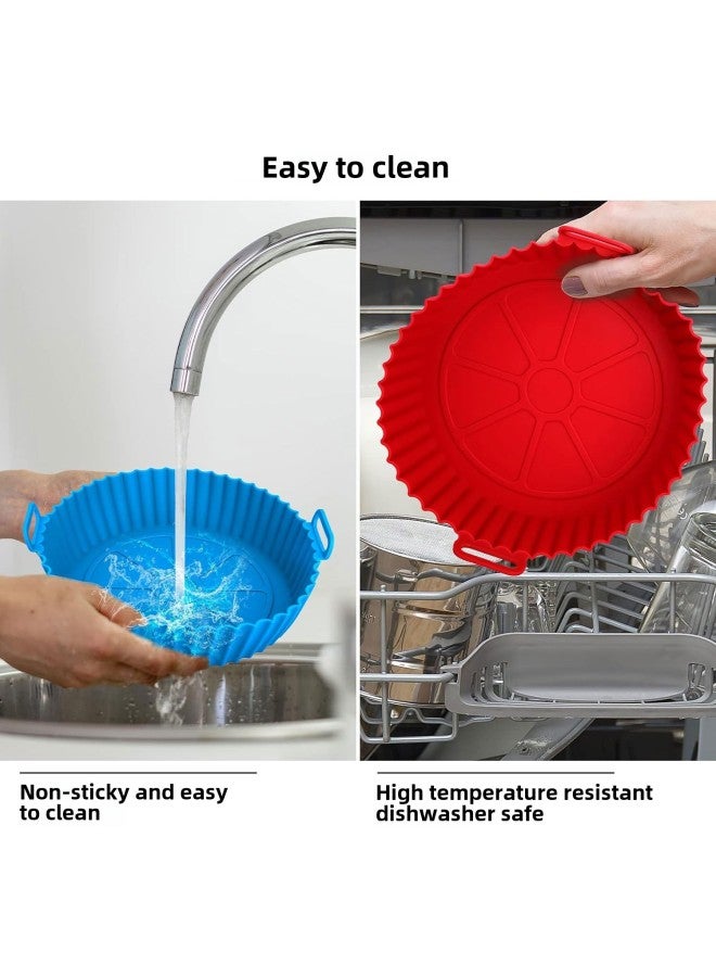Hot Sale Air Fryer Inner Liner Food Grade Silicone Folding Baking Mat Home Air Fryer Accessories-Specifications:Square 7inch Small Size 19*19*5cm 127g-Color:Mint Green