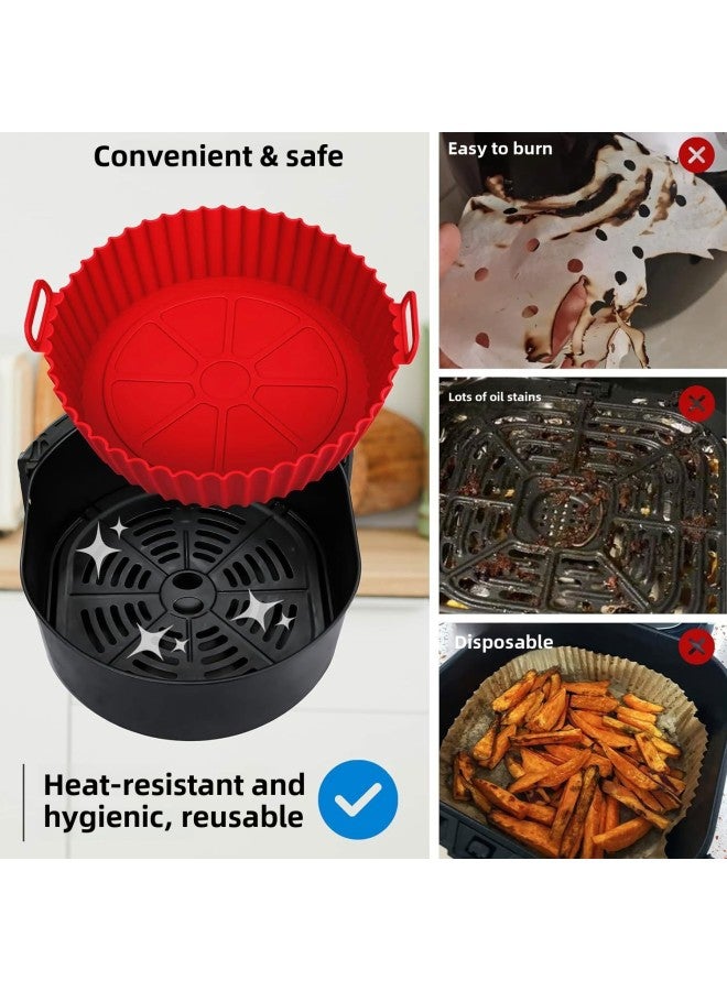Hot Sale Air Fryer Inner Liner Food Grade Silicone Folding Baking Mat Home Air Fryer Accessories-Specifications:Square 7inch Small Size 19*19*5cm 127g-Color:Mint Green