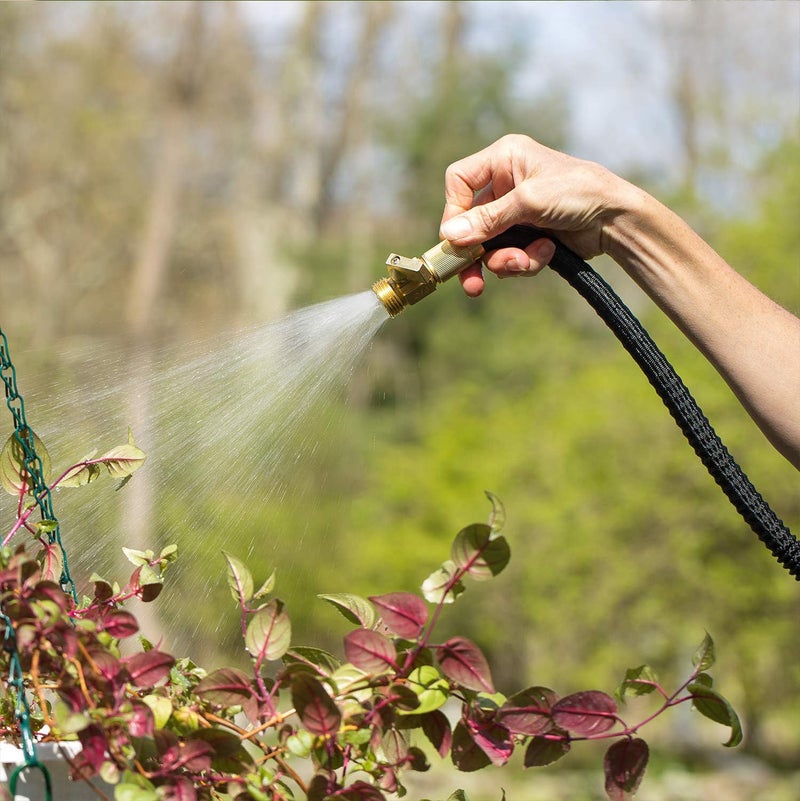 Flexi Hose Lightweight Expandable Garden Hose, 100FT -Retractable Garden Hose, Water Hose - No-Kink Flexibility, 3/4 Inch Solid Brass Fittings and Double Latex Core - Image 4
