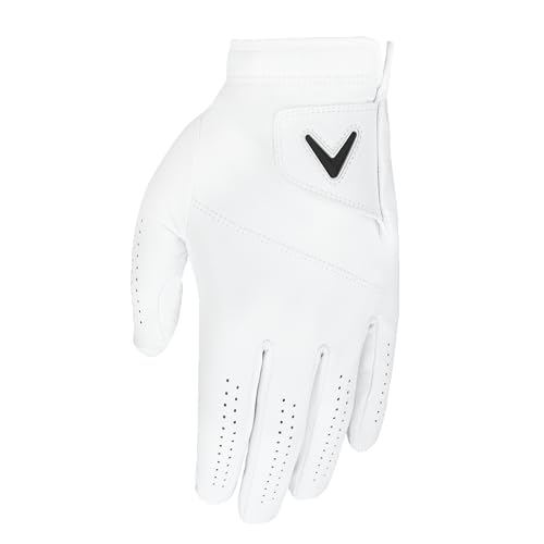Callaway Golf Tour Authentic Glove (Standard, Medium, White, Worn on Left Hand) - Image 2