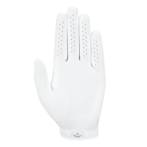 Callaway Golf Tour Authentic Glove (Standard, Medium, White, Worn on Left Hand) - Image 3