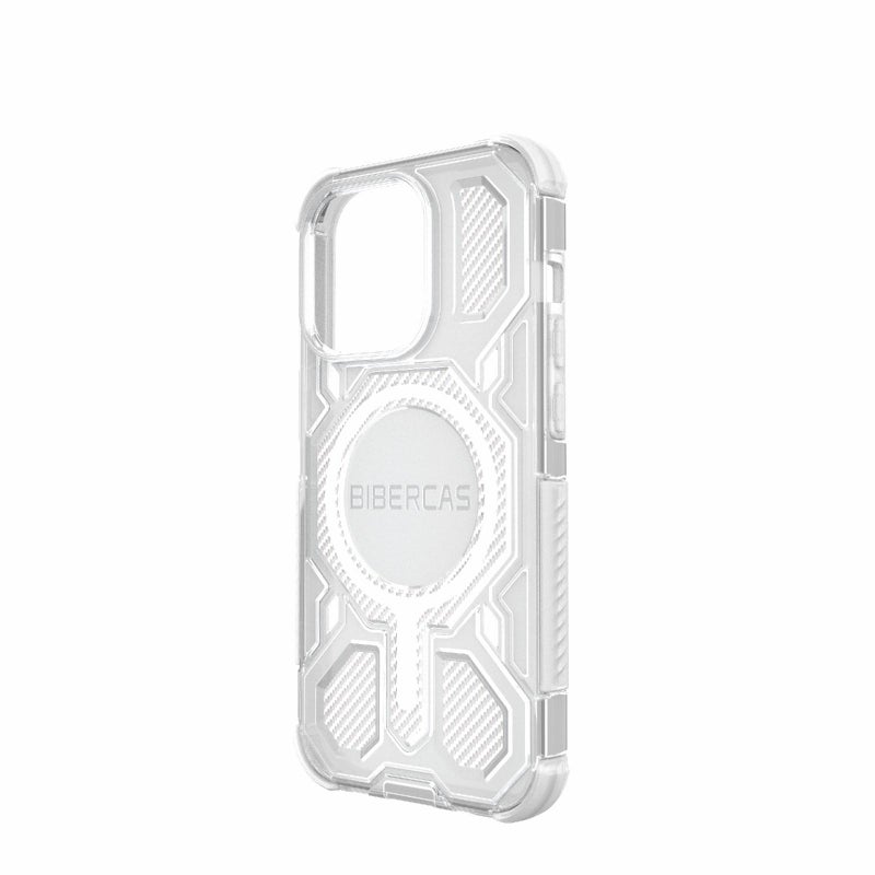 BIBERCAS For Iphone 14 Pro Transparent Color Series Magsafe Air Bag Shockproof Phone Case(White) - Image 3