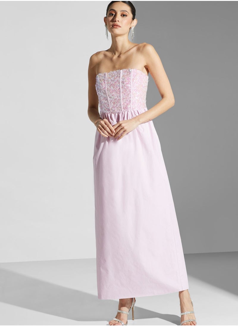 True Decadence - Strappy Sequin Detail Dress - Image 1