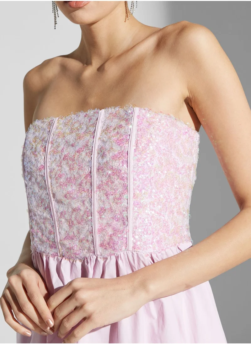 True Decadence Strappy Sequin Detail Dress