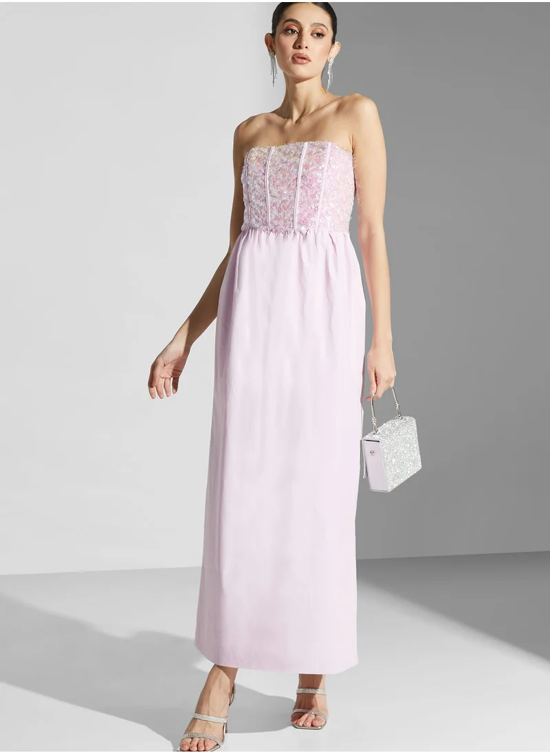 True Decadence Strappy Sequin Detail Dress