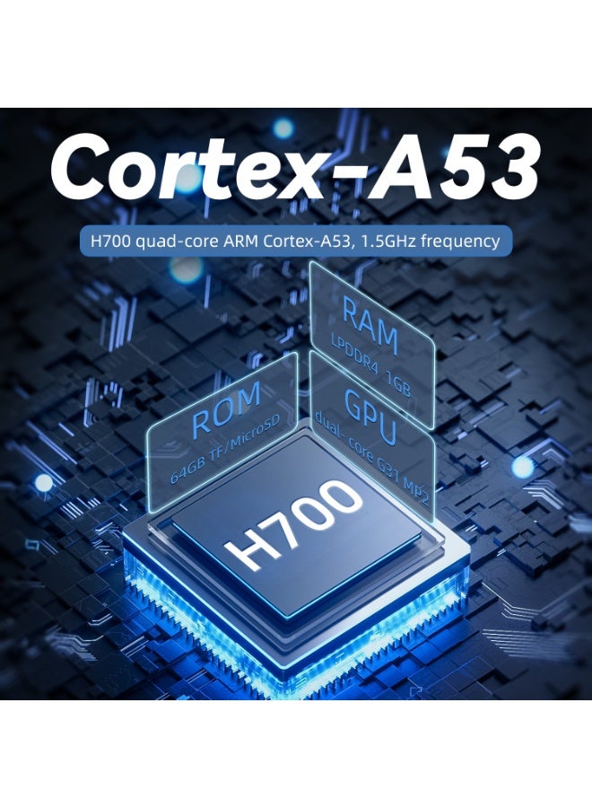 أنبيرنيك RG40XX H وحدات تحكم ألعاب محمولة كلاسيكية، 64 لعبة محملة مسبقًا ببطاقة TF، أكثر من 5000 وحدة تحكم ألعاب محمولة بنظام Linux 64 بت، شاشة IPS مقاس 4.0 بوصة، واي فاي، بلوتوث، HD، ومخرج تلفزيون، أزرق - Image 3