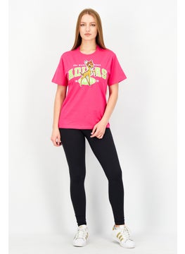 adidas Originals Adidas Originals x Disney Women Sportswear Fit Short Sleeve Running T-Shirts, Pink  - Image 4