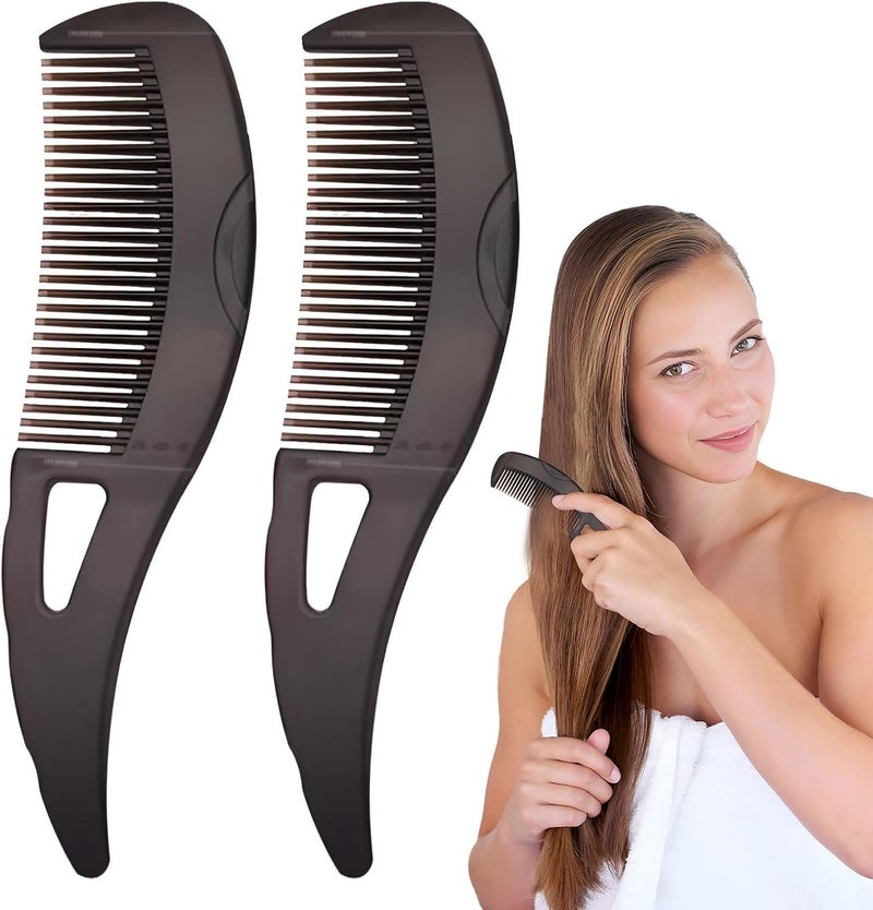 KRLZ Hollow Tooth Dandruff Comb Piece Energy Massage Hair Comb Fine Tooth Tail Comb to Effective Removal of Dandruff and Dirt Count 2 - Image 1