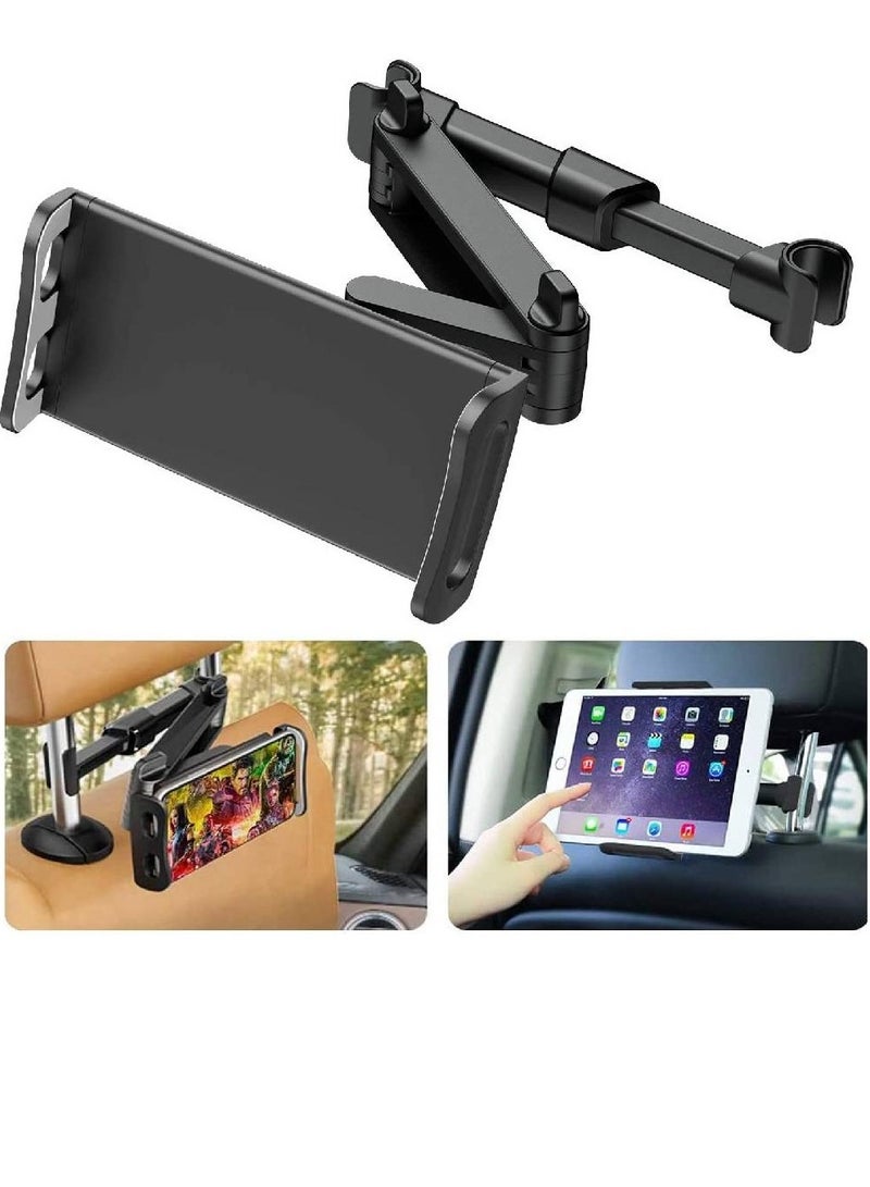 GENNEXT Car Headrest Mount/Tablet Holder Car Backseat Seat Mount/Tablet Headrest Holder Universal 360° Rotating Adjustable for All 4.5"-10.5" Tablet iPad - Image 1