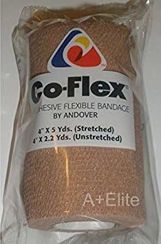 Coflex Andover COFlex 4x5Yds Tan Flesh 3Pack Cohesive Flexible Elastic Latex Bandage Compression Self Adherent Wrap Kids Children Vet Animals Pets Cats Dogs Horses 3400TN - Image 2