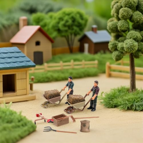 Toddmomy 12pcs Farmer Figurines for KidsMiniature Mower Toy Farm Barn Animals Playset for Kids Toddlers Educational Learning Toys Birthday Christmas Festival Gift - Image 5