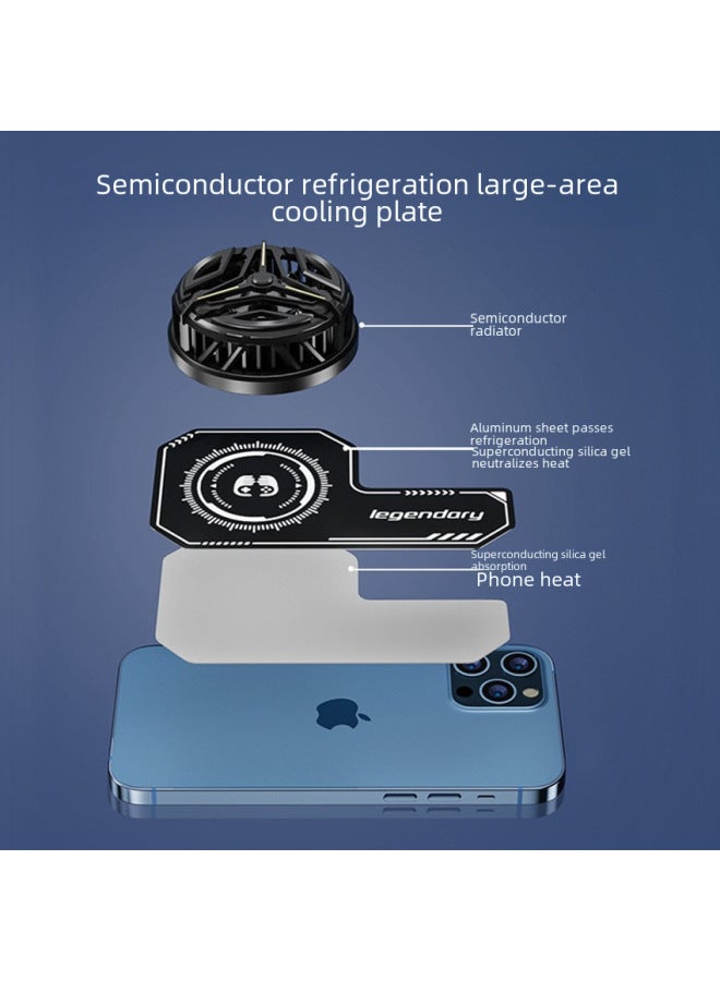 Mobile Phone Cooler Heat Sink Semiconductor Refrigeration Surface Amplifier Upgraded Third Generation Cooling Plate-Color:Even Heating Piece—back Clip Style - Image 5